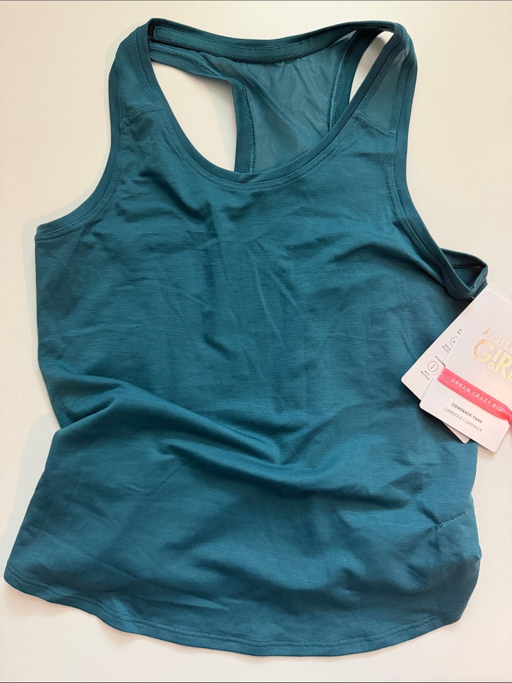 Athleta Girl Teal Racerback Tank Top
